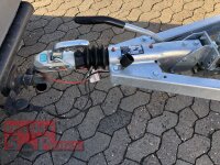 Eduard 2700 KG Multitransporter - Gebremster Doppelachser - 4.0x2.0m - Ladehöhe:56 cm - 195/55R10 - Auffahrschienen & Winde - Bordwände 10cm