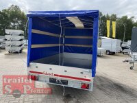EDUARD 3116 -GD- Heckkipper, Auffahrschienen, Bordwände 30cm -2700kg- E & H-Pumpe - Lfh: 63cm -195/50R13 mit Hochplane SP-Line