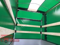 Eduard 1350 KG Hochlader - Gebremste Einzelachser - 2.5x1.45m - Ladehöhe:63 cm - 195/50R13 - Bordwände 30cm Hochplane SP-Line mit Öko Schräge