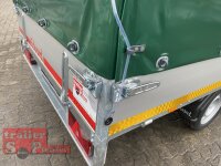 EDUARD 2514 -GE- Hochlader, Bordwände 30cm -1350kg- Lfh: 63cm -195/50R13 mit Hochplane SP-Line ÖKO Schräge