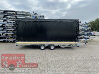 EDUARD 5022 -GD- Hochlader, kippbar, Rampen, Bordwände 30cm -3000kg- H-Pumpe - lfh: 56cm -195/55R10 mit Hochplane SP-Line Schiebeplane links und rechts