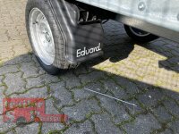 Eduard 1500 KG Hochlader - Gebremste Einzelachser - 2.5x1.45m - Ladehöhe:63 cm - 195/50R13 - Bordwände 30cm Stahl - Kastenaufsatz