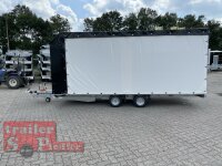 EDUARD 5020 -GD- Hochlader, Auffahrschienen & Winde, flach -3000kg- Lfh: 63cm -195/50R13 mit Hochplane SP-Line Öko Schräge und Schiebeplane links und rechts