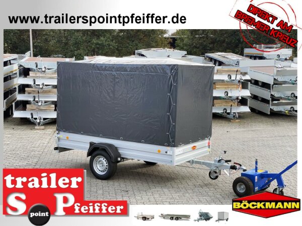 Böckmann TL-AL 3015/135 ALU Tieflader Anhänger - mit Hochplane SP-Line