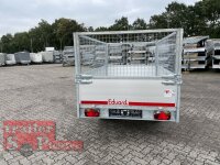 Eduard 1800 KG Rückwärtskipper - Gebremste Einzelachser - 2.6x1.5m - Ladehöhe:63 cm - 195/50R13 - Bordwände 40cm mit Laubgitter 70 cm
