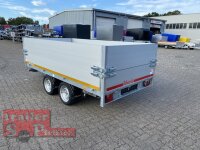 EDUARD 3118 -GD- Heckkipper, Auffahrschienen, Heckstützen, Bordwände 30cm -2700kg- H-Pumpe - Lfh: 63cm -195/50R13 mit 3118 - AufsatzBordwände pendelbar - 40cm Hoch