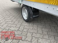 Eduard 1800 KG Hochlader - Gebremste Einzelachser - 4.0x1.8m - Ladehöhe:63 cm - 195/50R13 - Bordwände 30cm + Aufsatzwände 70 cm und Flachplane