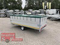 EDUARD 4018 -GD- Hochlader, Bordwände 30cm -1800kg- Lfh: 63cm - 195/50R13 - pendelbare Aufsatzwände 70 cm und Flachplane