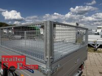 ABVERKAUF / Saris K3 356 184 3500 2 E - 3500 kg 3 Seitenkipper - mit Elektropumpe und SP-Line Laubgitter - Rampenschacht
