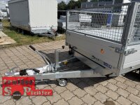 ABVERKAUF / Saris K3 356 184 3500 2 E - 3500 kg 3 Seitenkipper - mit Elektropumpe und SP-Line Laubgitter - Rampenschacht