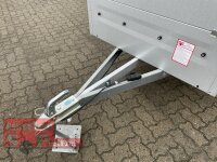 TPV TL-EU2 Anhänger mit Aufsatzwänden und Hochplane TPSP - Spitzdach - 155 cm Innenhöhe - ungebremst - 13 pol. - Zurrösen - 100 KM/H