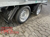 Eduard 2700 KG - 3 Seitenkipper -  Gebremster Doppelachser - 3.3x1.8m - 40 cm ALU Wände - Ladehöhe:63 cm - 195/50R13C - Auffahrrampen - E-Pumpe mit Funkfernbedienung mit Hochplane SP-LIne