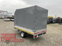 EDUARD 2514 -GE- Hochlader, Bordwände 30cm -1500kg- Lfh: 63cm -195/50R13 mit Hochplane SP-LIne ÖKO Schräge