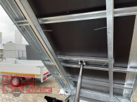 Eduard 2700 KG Rückwärtskipper - mit E-Pumpe - Gebremste Doppelachser - 2.6x1.5m - Ladehöhe:72 cm - 185/70R13 - Bordwände 40cm und zusätzlich 30 cm Aufsatzwände