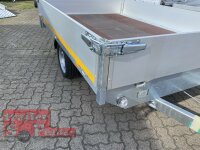 Eduard 1800 KG Hochlader - Gebremste Einzelachser - 2.6x1.8m - Ladehöhe:63 cm - 195/50R13 - Bordwände 30cm