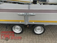 Eduard 2700 KG Hochlader - Gebremste Doppelachser - 4.56x2.2m - Ladehöhe:63 cm - 195/50R13 - Bordwände 30cm