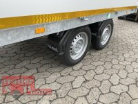 Eduard 2000 KG Hochlader - Gebremste Doppelachser - 3.1x1.6m - Ladehöhe:72 cm  - Bordwände 30cm mit Laubgitter 70 cm