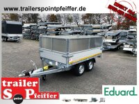 EDUARD 2615 -GD- Heckkipper, Bordwände 30cm -2700kg- E-Pumpe - Lfh: 72cm -185/70R13 mit Stahl - Kastenaufsatz