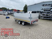 Eduard 2700 KG Rückwärtskipper mit E und Notpumpe - Gebremster Doppelachser - 3.1x1.6m - Ladehöhe:63 cm - 195/50R13 - Bordwände 30cm mit 40 cm ALU Aufsatzwänden
