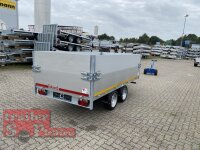 Eduard 2700 KG Rückwärtskipper mit E und Notpumpe - Gebremster Doppelachser - 3.1x1.6m - Ladehöhe:63 cm - 195/50R13 - Bordwände 30cm mit 40 cm ALU Aufsatzwänden