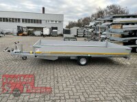 Eduard 1500 KG Hochlader - Gebremste Einzelachser - 4.0x2.0m - Ladehöhe:56 cm - 195/55R10 - Bordwände 30cm