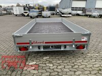 Eduard 1500 KG Hochlader - Gebremste Einzelachser - 4.0x2.0m - Ladehöhe:56 cm - 195/55R10 - Bordwände 30cm