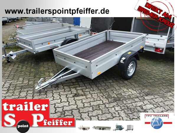 TPV TL-EU2 /3 Anhänger 750 kg - 100 KM/H - Zurrösen - 13 pol. Stecker