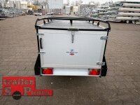 TPV KT-EU2 Koffer -  Reling - Deckelanhänger - 750 kg - ungebremst  - Stützrad - Stützen - 100 KM/H