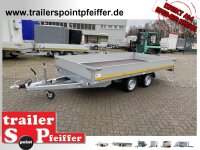 Eduard 3500 KG Hochlader - Gebremster Doppelachser - 4.0x2.2m - Ladehöhe:63 cm - 195/50R13 - Bordwände 30cm