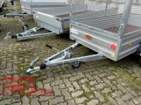 Böckmann TL-AL 2513/20 ALU Tieflader Anhänger - Tandem gebremst mit 60 cm Laubgitter