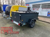 TPV KT-EB3 Offroad Koffer ANTHRAZIT-  Deckelanhänger - gebremst mit Dachreling - 100 KM/H