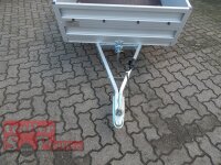 TPV KD-AL EU2 Doppelwandige ALU Bordwand - Anhänger ungebremst - 100 KM/H - Klappdeichsel - kippbar