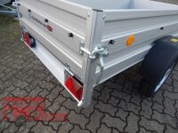 TPV KD-AL EU2 Doppelwandige ALU Bordwand - Anhänger ungebremst - 100 KM/H - Klappdeichsel - kippbar