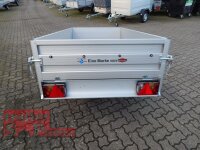 TPV KD-AL EU2 Doppelwandige ALU Bordwand - Anhänger ungebremst - 100 KM/H - Klappdeichsel - kippbar