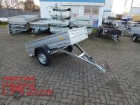 TPV KD-AL EU2 Doppelwandige ALU Bordwand - Anhänger ungebremst - 100 KM/H - Klappdeichsel - kippbar