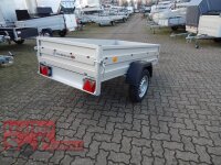 TPV KD-EU2010/75AL Anhänger Tieflader - Doppelwandige ALU Bordwand - 750 kg - ungebremst - 100 KM/H - Klappdeichsel - kippbar