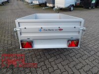 TPV KD-EU2010/75AL Anhänger Tieflader - Doppelwandige ALU Bordwand - 750 kg - ungebremst - 100 KM/H - Klappdeichsel - kippbar