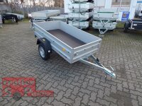 TPV KD-EU2010/75AL Doppelwandige ALU Bordwand - Anhänger - 750 kg - ungebremst - 100 KM/H - Klappdeichsel - kippbar