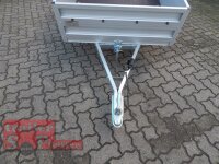 TPV KD-EU2010/75AL Doppelwandige ALU Bordwand - Anhänger - 750 kg - ungebremst - 100 KM/H - Klappdeichsel - kippbar