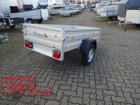 TPV KD-EU2010/75AL Doppelwandige ALU Bordwand - Anhänger - 750 kg - ungebremst - 100 KM/H - Klappdeichsel - kippbar