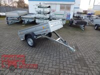 TPV KD-EU2010/75AL Doppelwandige ALU Bordwand - Anhänger - 750 kg - ungebremst - 100 KM/H - Klappdeichsel - kippbar