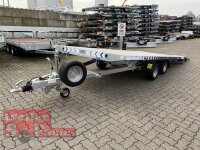 Lorries PL30-4521 AR - 3000 kg kippbarer leichter Autotransporter mit ALU Standschienen - geschlossener Boden und Rampen