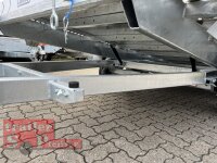 Lorries PL30-4521 AR - 3000 kg kippbarer leichter Autotransporter mit ALU Standschienen - geschlossener Boden und Rampen