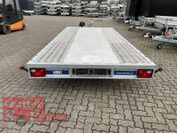 Lorries PL30-4521 AR - 3000 kg kippbarer leichter Autotransporter mit ALU Standschienen - geschlossener Boden und Rampen
