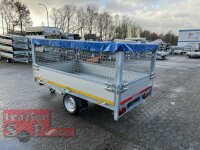 EDUARD 2615 -GE- Heckkipper, Bordwände 30cm -1500kg- H-Pumpe - Lfh: 63cm -195/50R13 mit 2615 - Laubgitter pendelbar - 70cm hoch