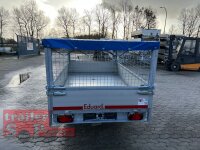 EDUARD 2615 -GE- Heckkipper, Bordwände 30cm -1500kg- H-Pumpe - Lfh: 63cm -195/50R13 mit 2615 - Laubgitter pendelbar - 70cm hoch