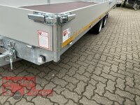 EDUARD 6022 -GD- Hochlader, kippbar, Auffahrklappe, Bordwände 30cm -3500kg- E-Pumpe - Lfh: 63cm -195/50R13