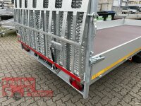 EDUARD 6022 -GD- Hochlader, kippbar, Auffahrklappe, Bordwände 30cm -3500kg- E-Pumpe - Lfh: 63cm -195/50R13