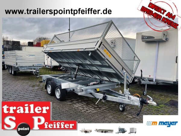 REDUZIERT WM Meyer HKC 3536/186 Dreiseitenkipper mit E-Pumpe - Rampenschacht mit SI-GI Laubgitter