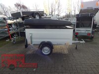 TPV KT-EU2 Minicamper - Koffer -  verstärkte Reling - 2 Extra-Dämpfer -  Deckelanhänger - ungebremst  - 100 KM/H